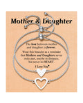 Kidbbi Christmas Gifts for Mom Stocking Stuffers Matching Mother Daughter Bracelets Set for 2 Daughter Gifts from Mom